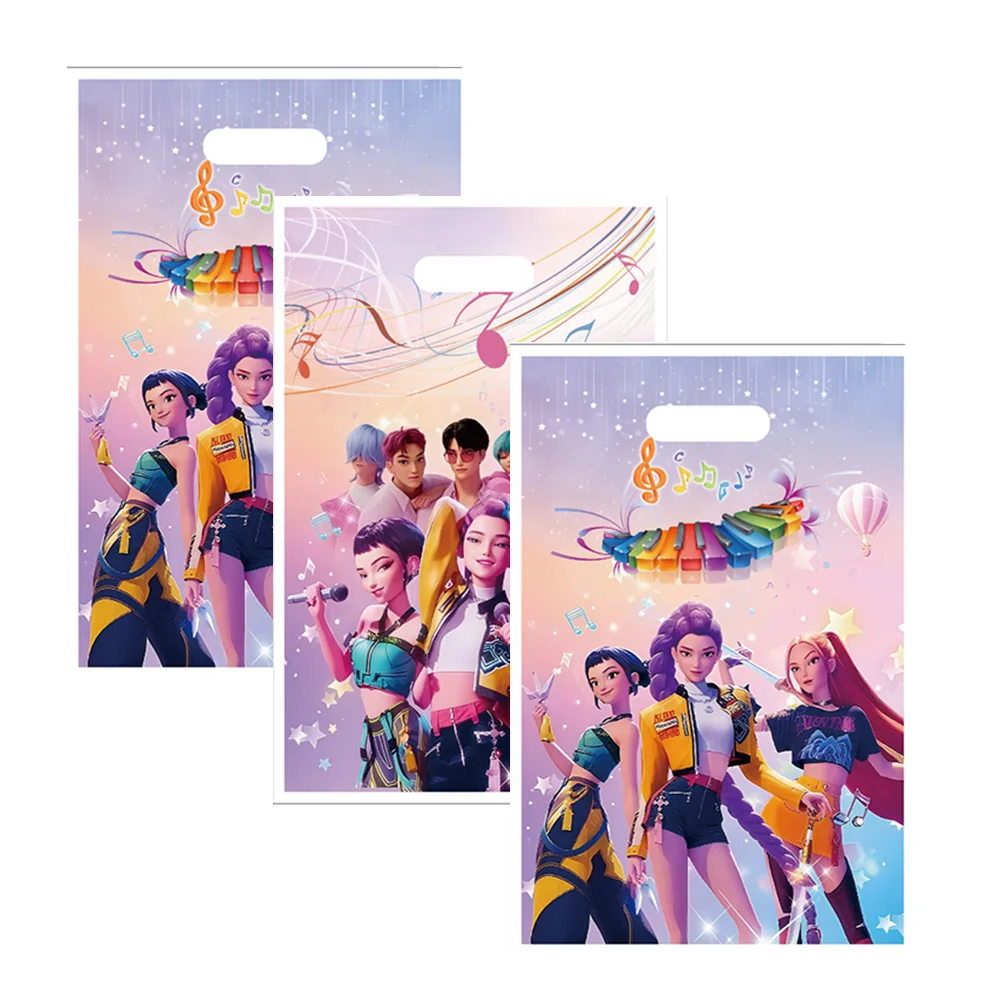 Torebki na prezenty dla łowców demonów Dekoracje urodzinowe Kpop Anime Torby na słodycze na przyjęcia Upominki dla gości Dziecięce przyjęcie baby shower Artykuły imprezowe