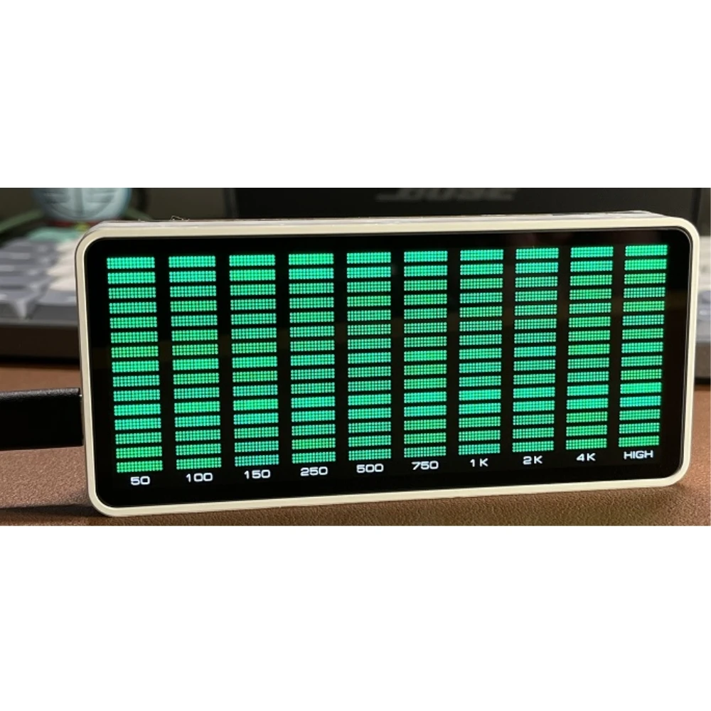 AK1016 LED الموسيقى الطيف LED مؤشر مستوى الصوت لاقط إيقاع مكبر للضوء VU متر لمشغل السيارات مصابيح الغلاف الجوي