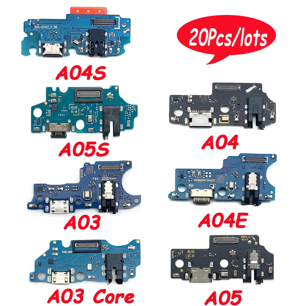 

20 шт., док-разъем для зарядного устройства Micro USB, для Samsung A02 A03 A035F A04 A05s A025F A03S A04S