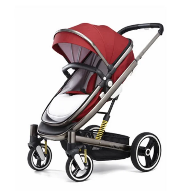 

ST368 Baby Stroller Foldable Stroller Baby Removable Carry Cot Stroller For Baby 3 In 1 With Car Seat Universal Front Wheels