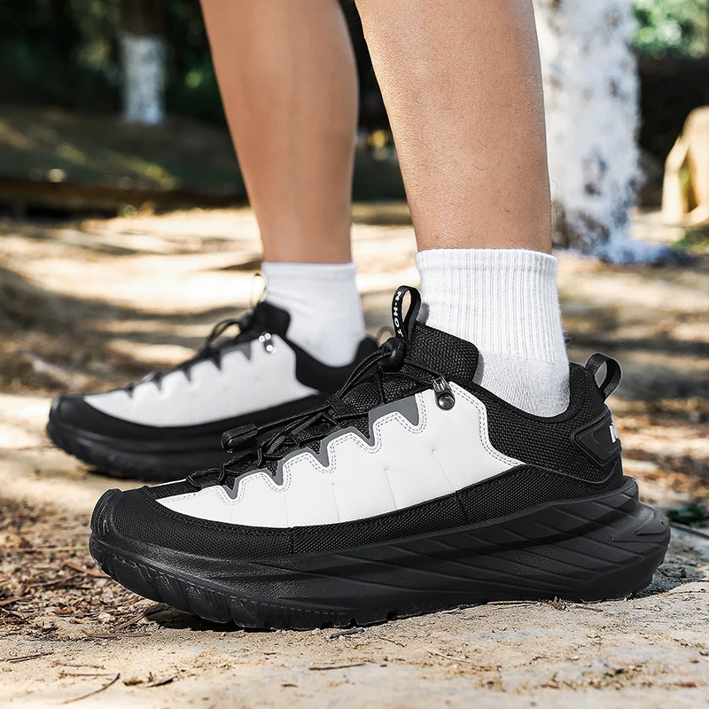 Outdoor Hiking Shoes Men Trail Running Shoes Non-slip Lightweight Breathable Mountain Climbing Camping Trekking Sneakers Size 46