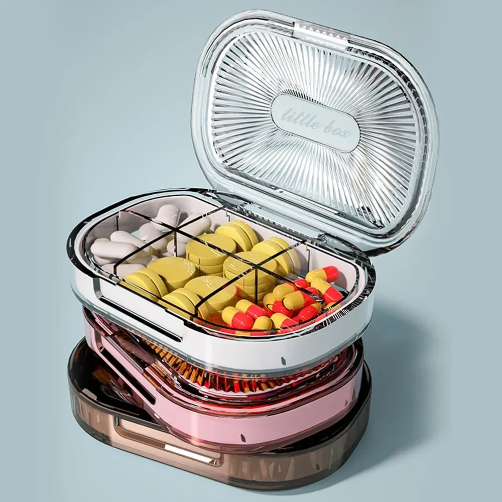 4/6 Grids Pill Box Vitamin Storage Tablet Holder Pill Case Container for Medicines Pills Dispenser Pillbox Waterproof Pastillero