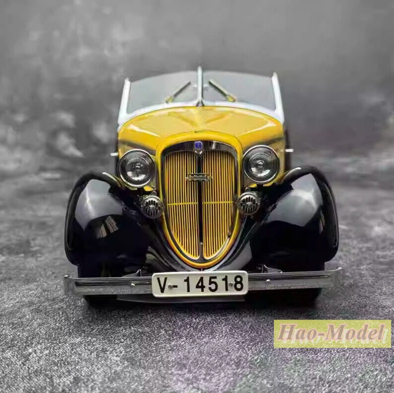 CMC 1:18 For AUDi 225 auto union Car Metal Alloy Diecast Model Toys Birthday Gifts Hobby Display Collection Ornaments Yellow