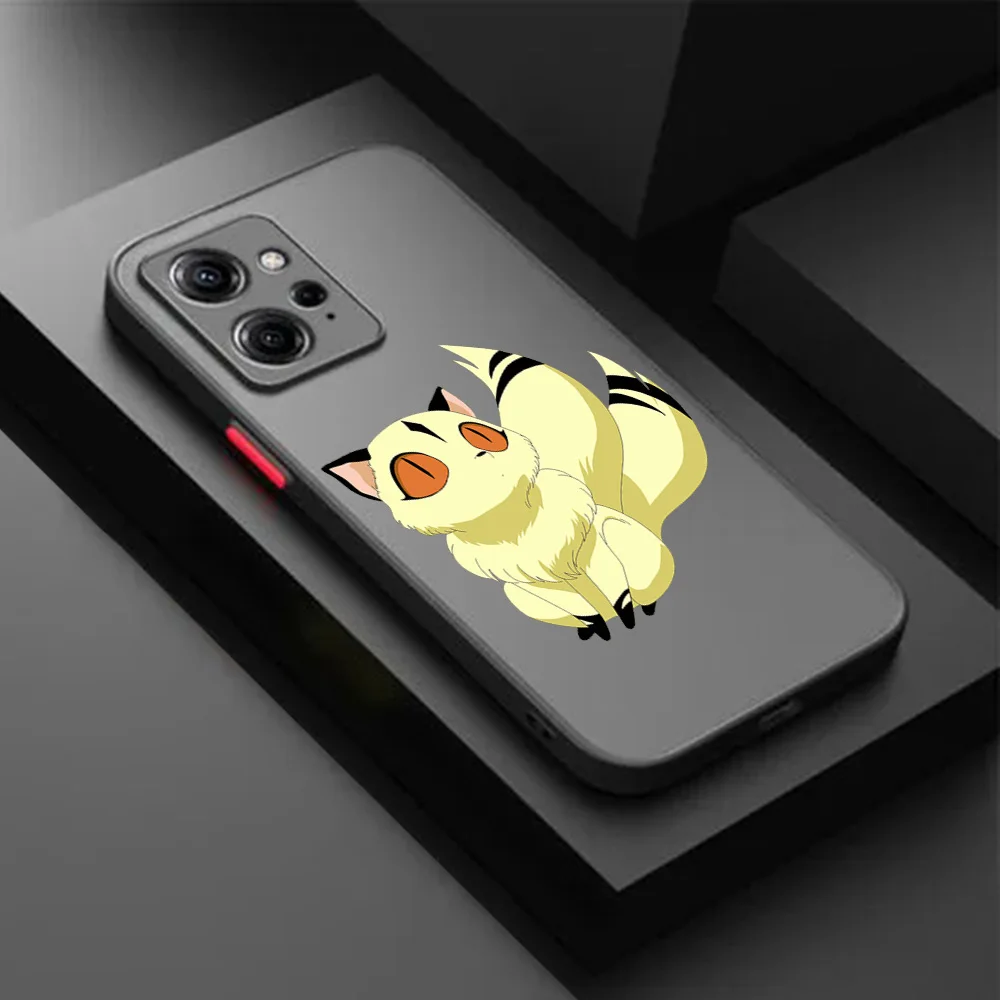 Redmi Note13 Pro 12c Note 12s Xiaomi 12x 12t 11 Lite 5G 11t 11s 12 Note11 이누야샤 Kikyo 블랙 반투명 커버 용 전화 케이스