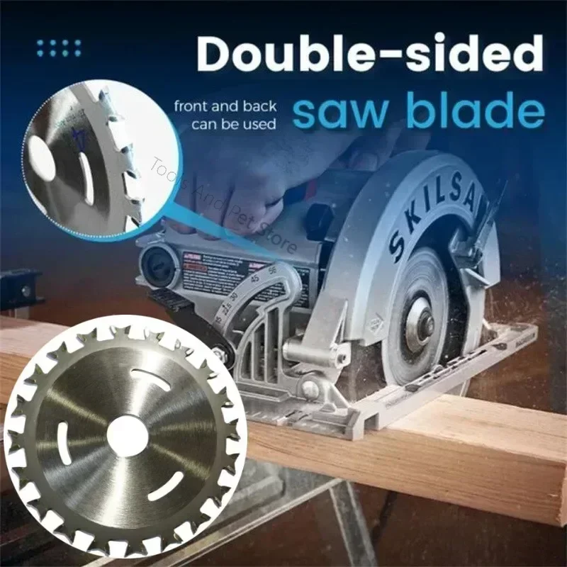 

Alloy Woodworking Double Side Saw Blade Circular Cutting Disc Rotating Drilling Tool For Wood Plastic Aluminum And Steel