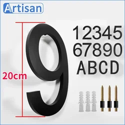 8 Inch House Number Outdoor 26 Letters #0-9 Numeric Home Outdoor Numbers Plaque Signs Address Numbers Street Slogans Custom Sign