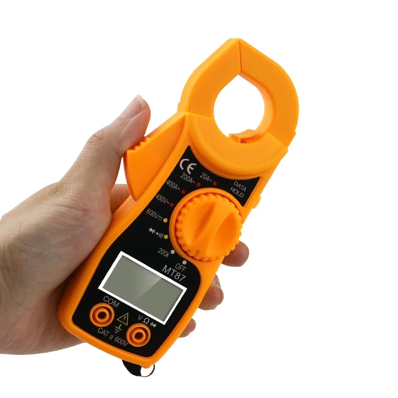 Digital Red Multímetro, Amper Clamp Meter, Pinças atuais, AC DC Tensão atual Tester, MT87