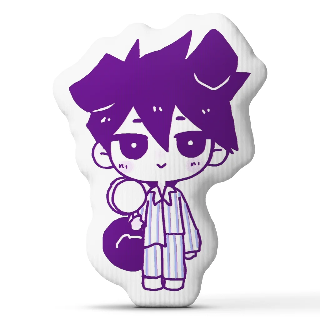 OMORI Hero Plush Pillow Cushion Irregular Stuffed Throw Pillow Home Decor Gift Sofa Bed Couch