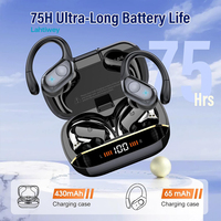 Wireless Bluetooth 5.4 Earbuds High Quality Sound and Noise Reduction Mic, 75H Playtime, Power Display, IPX7 Waterproof Earphone