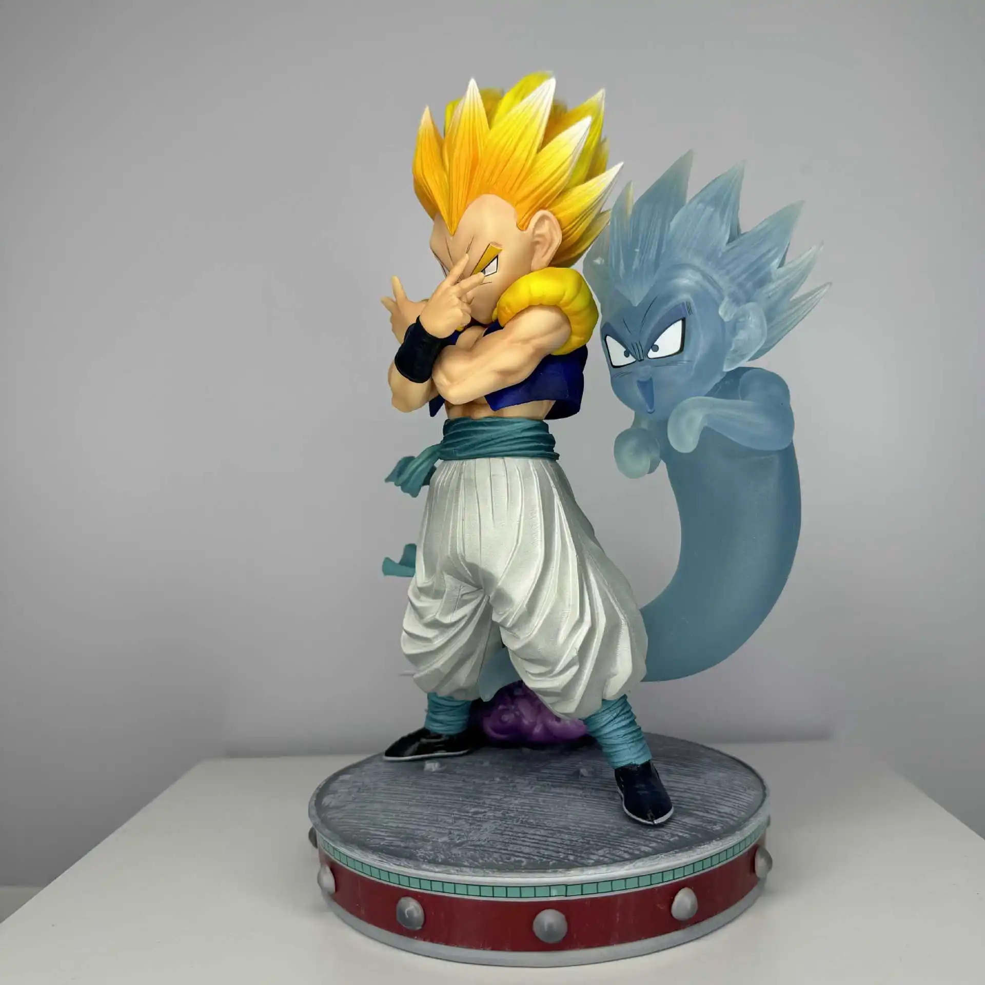 Neue Anime Dragon Ball Z Figur Gotenks Super Saiyajin Action Figur Ghost Squad Modell Statue Puppe Dekoration Kinder Spielzeug Geschenk Weihnachten