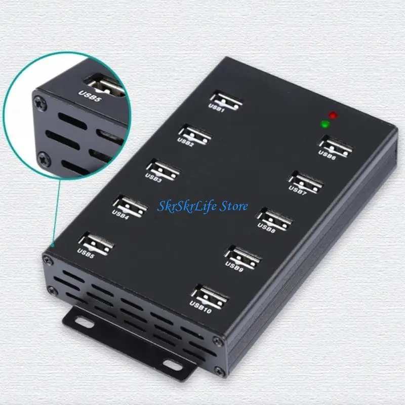 

E65E 10 Port USB Hub Power Adapter для домашнего и офисного использования.