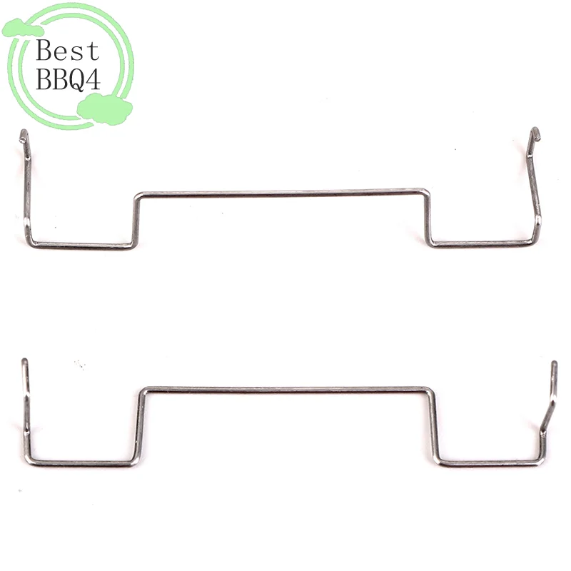 (BBQ4)1Pair 12CM Computer CPU Cooling Fan Clip Steel Wire Fastener Metal Clip