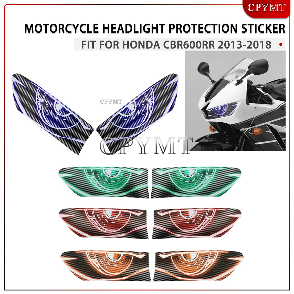 

Fit for Honda CBR600RR 2013 2014 2015 2016 2017 2018 Motorcycle headlight protection sticker Headlamp Protection Guard Decal