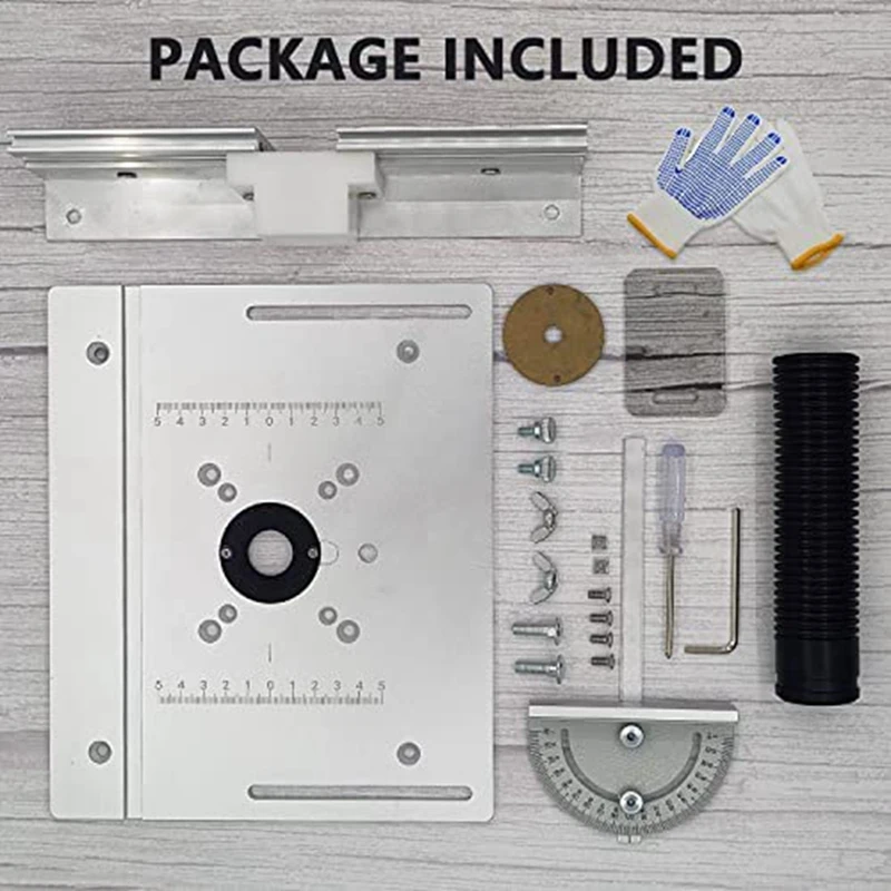 Router Tafel Inzetplaat Aluminium Router Tafels Router Hek Hout Router Plaat Voor Houtbewerking Trimmer Timmerwerk