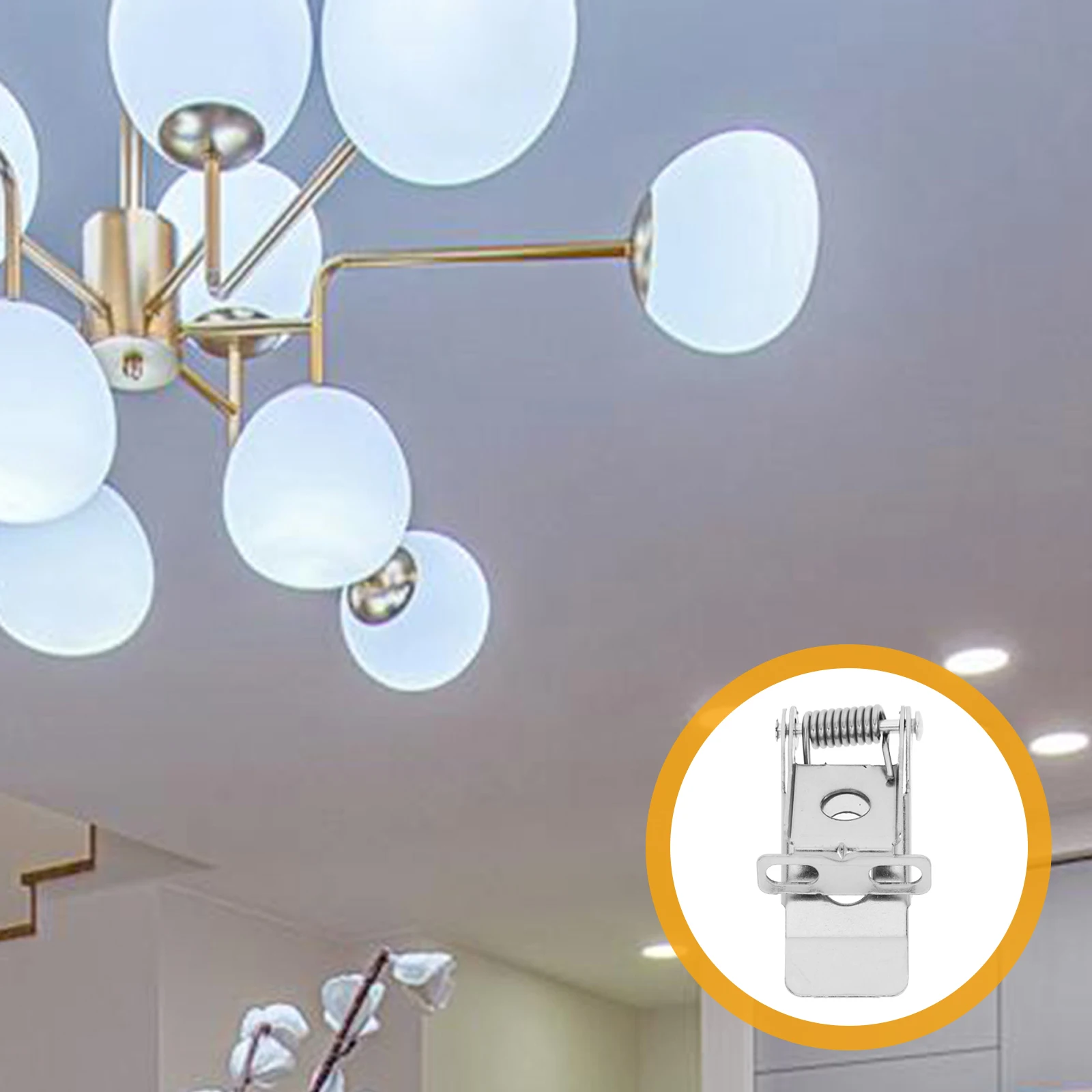 

1 set Spring for Recessed Lighting Recessed Lamp Clips Downlight Retaining Clip Ceiling Light Accessories Panel Lamp Clamp
