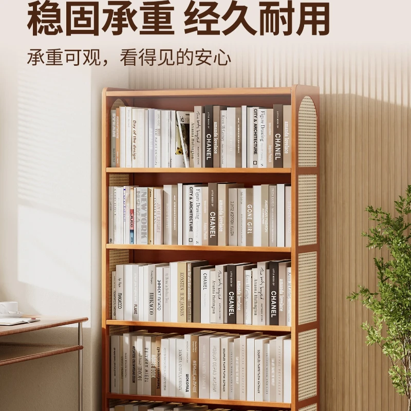 Integrated Freestanding Bookshelf Storage Cabinet Simple Household Organizer For Living Room Bedroom Kids Student