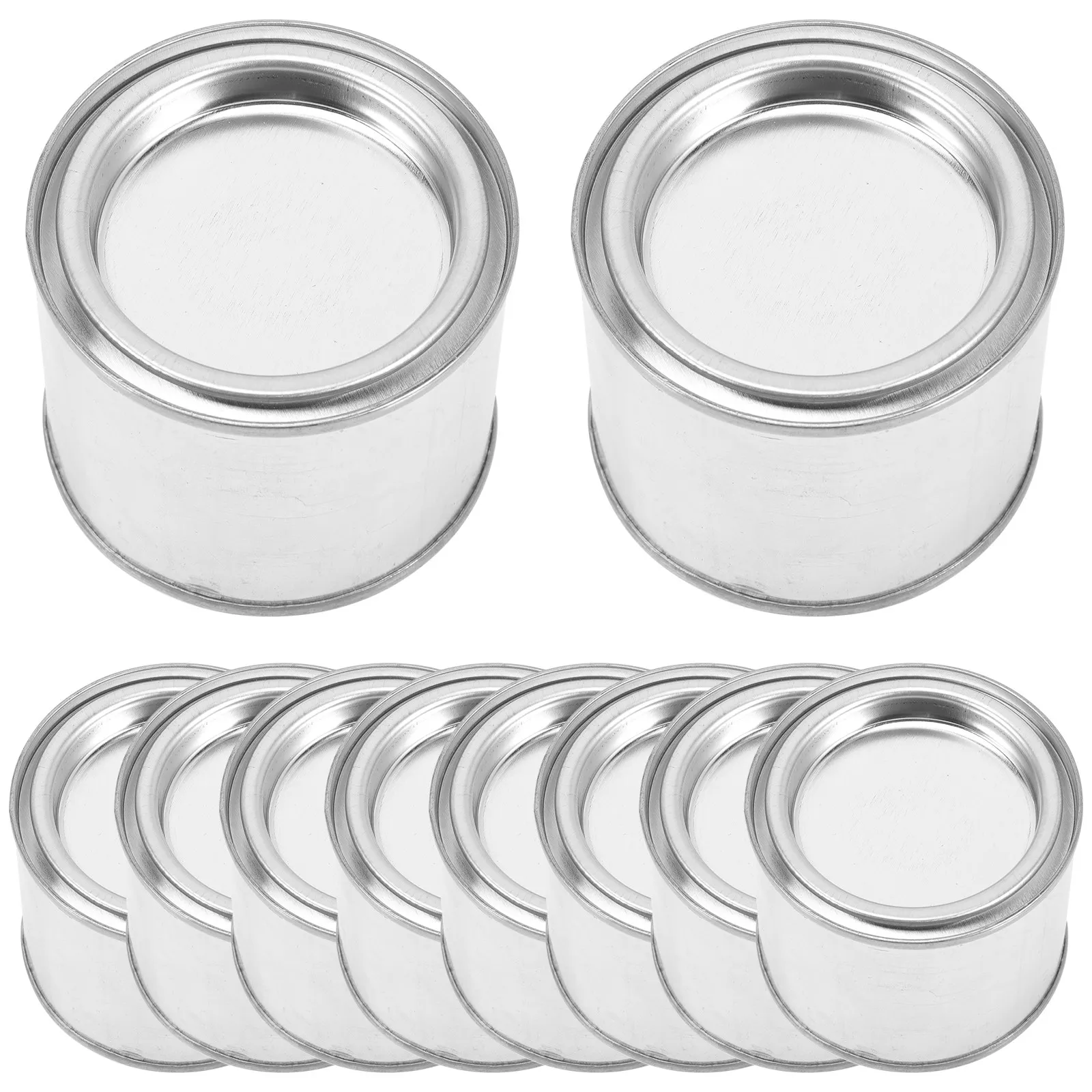 10Pcs Iron Paint Storage Bucket Multipurpose Airtight Container for Oil Paint Pigment Long Service Life Empty Cans for Craft