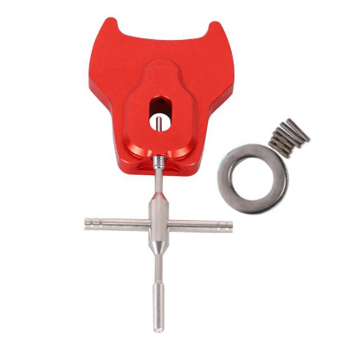 【NEW！TURE】 Reel Bearing Remover Tool Spool Bearing Pin Remover Easy to Use Aluminum Alloy Spool Dismantling Fishing Device Red