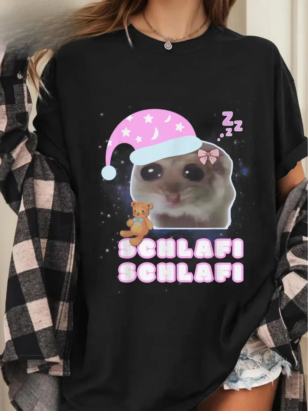 Adorable hamster pajamas with a charming design, featuring phrases like 
