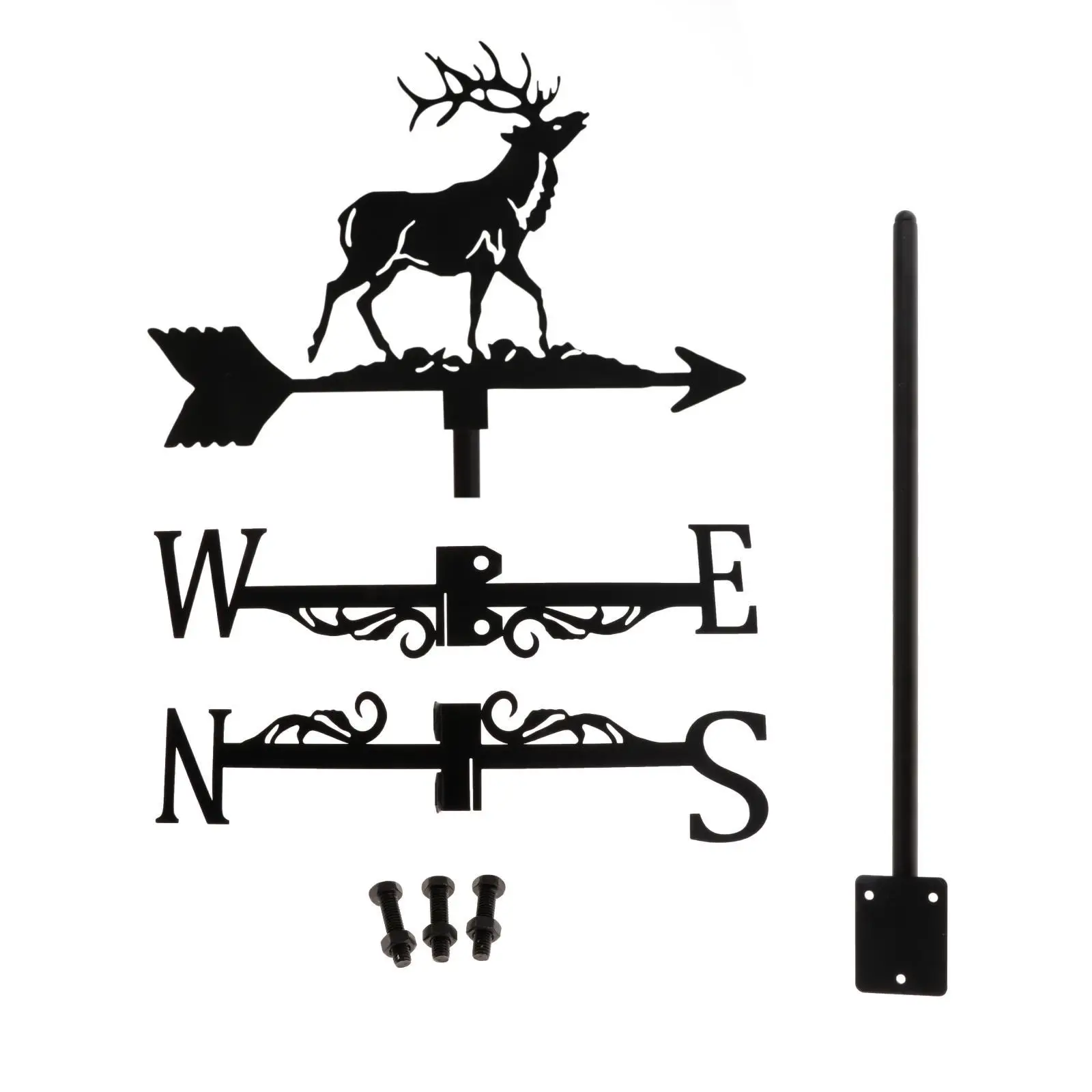 Buck Weathervane Farmhouse Weather Vane Decor Yard Easy Assemble