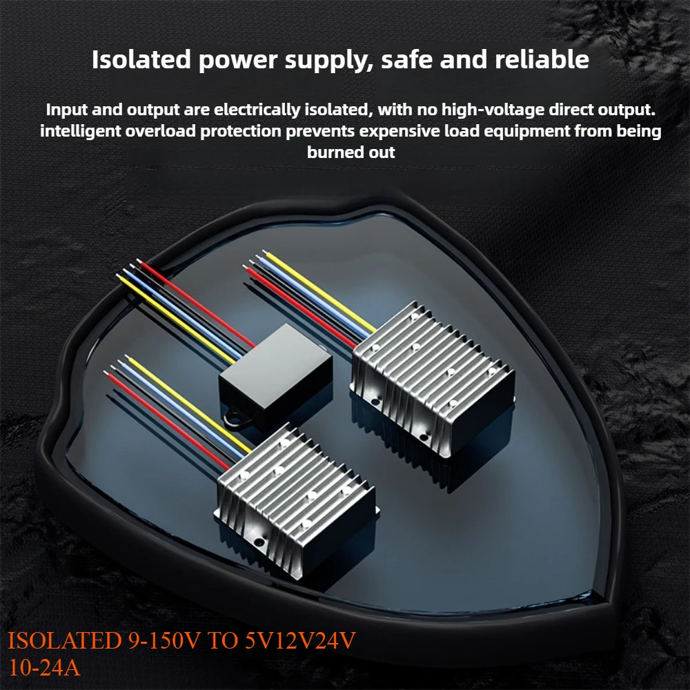 Isolated 72V to 24V 5V 12V 15A-25A 60V 48V 36V 24V 12V 100V DC DC Buck Step Down Voltage Converter Car Radio Speaker Regulator