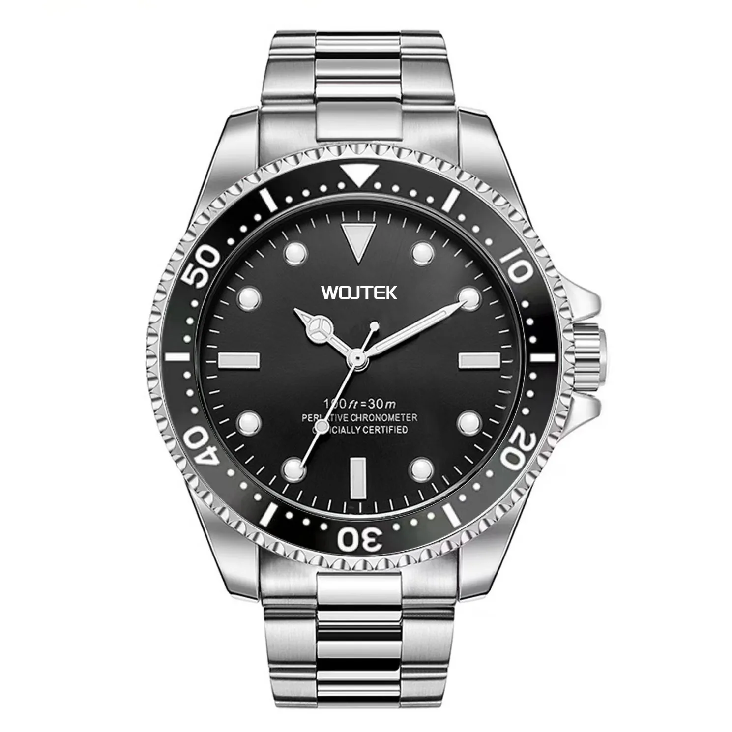 Men's Waterproof Dive Mechanical Watch Classic Automatic Wristwatch with Rotating Bezel Luminous Hands Casual Sports Timepiece