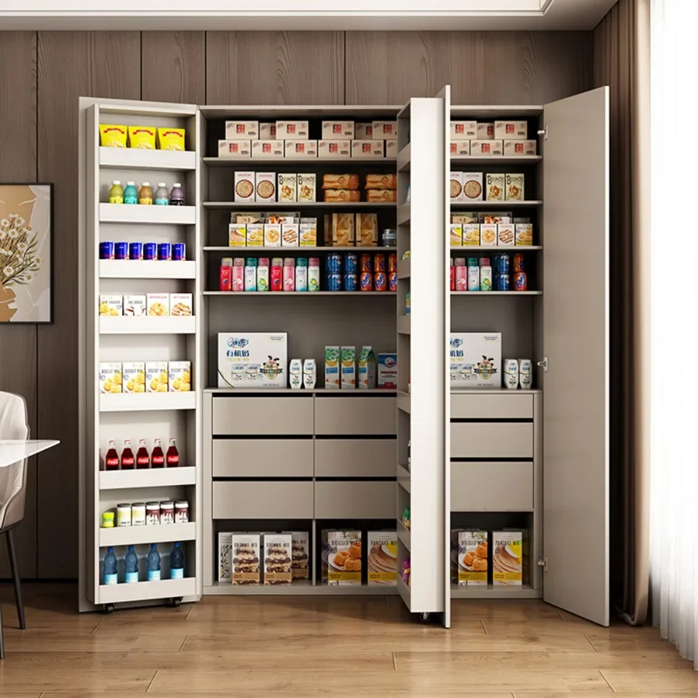 Dining side cabinet, living room, tea embedded refrigerator cabinet, storage cabinet, kitchen integrated storage against