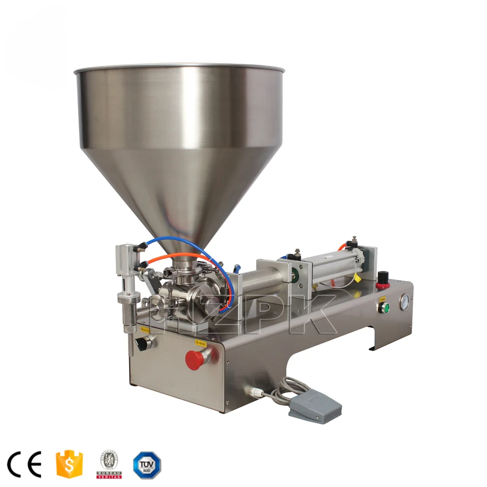 semi automatic small piston beverage honey shampoo cosmetic plastic water bottle liquid paste packing and filling machine