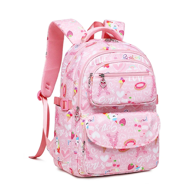 New Cartoon Schoolbag Student Lunch Box Pen Case Backpack 3 Piece Set Cute School Primary Backpack High Quality Female Backpac