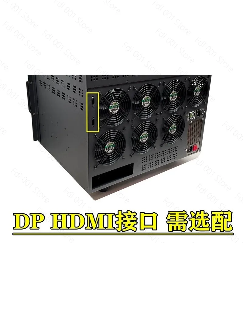 6-Card Chassis Dual-Channel Server Ultra-Long Graphics Card E-ATX Large Motherboard Chassis Multi-Graphics Card Platform Chassis