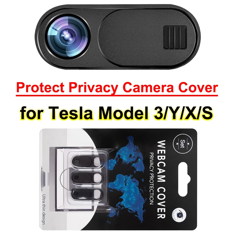 3pcs for Tesla Model 3 Highland 2024 Camera Privacy Cover M3H New ModelY PC Webcam Cover Model3 Model S X Y Interior Accessories