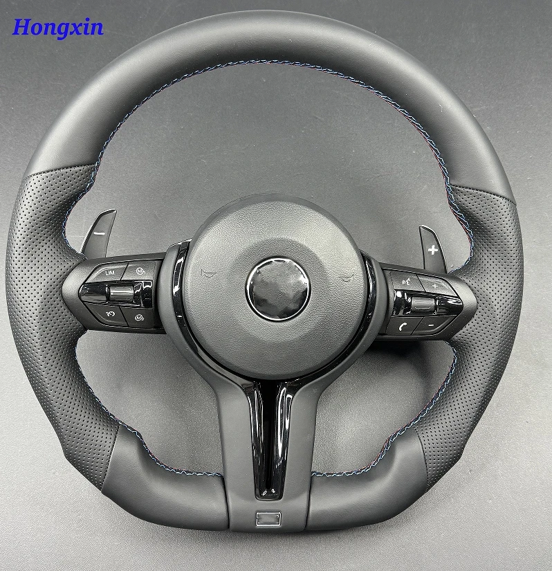 

Flat Bottom For F01 F10 F11 F15 F16 F20 F21 F22 F30 F31 F32 F33 F36 F80 F82 M3 M4 M Sport Leather Steering Wheel for BMW