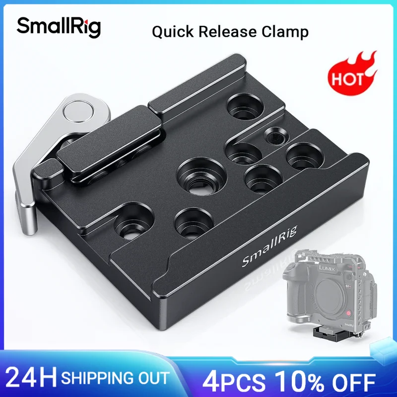 SmallRig Arca-type Camera Mounting Plate Statyw montażowy Arca Plate do statywów DSLR Cage Quick Release Clamp 2143
