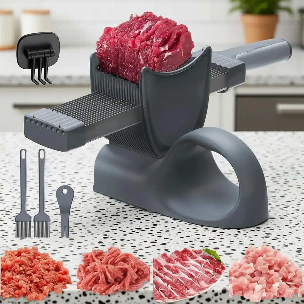 

Meat Slicer, Manual Cutter, Quick Slice Slicing Shredding, Cooking BBQ Hot Pot