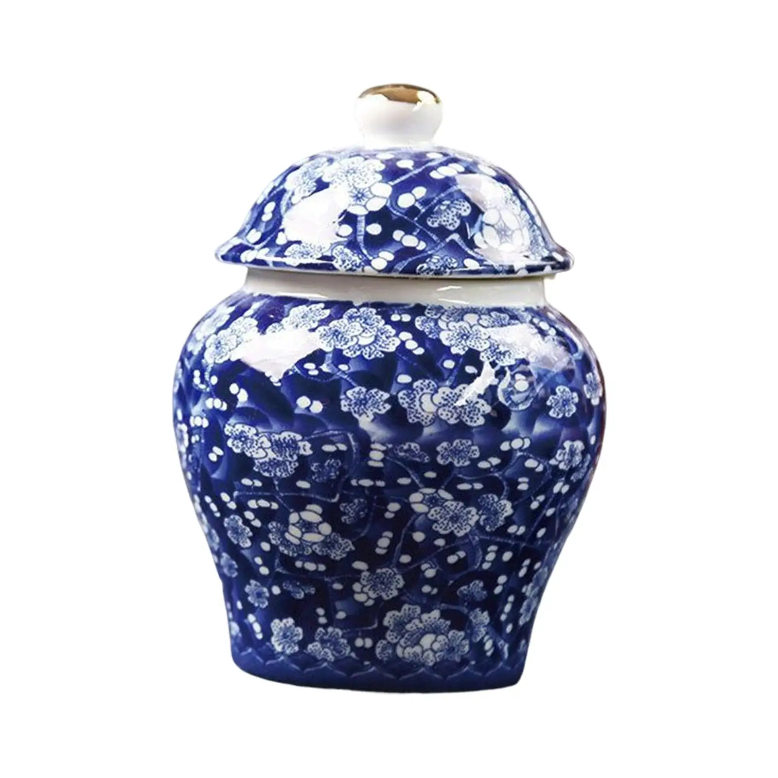 Ancient Chinese Style Creative Ceramic Ginger Jar Floral Arrangement Oriental Style Glazed 330ml Store Your treasures