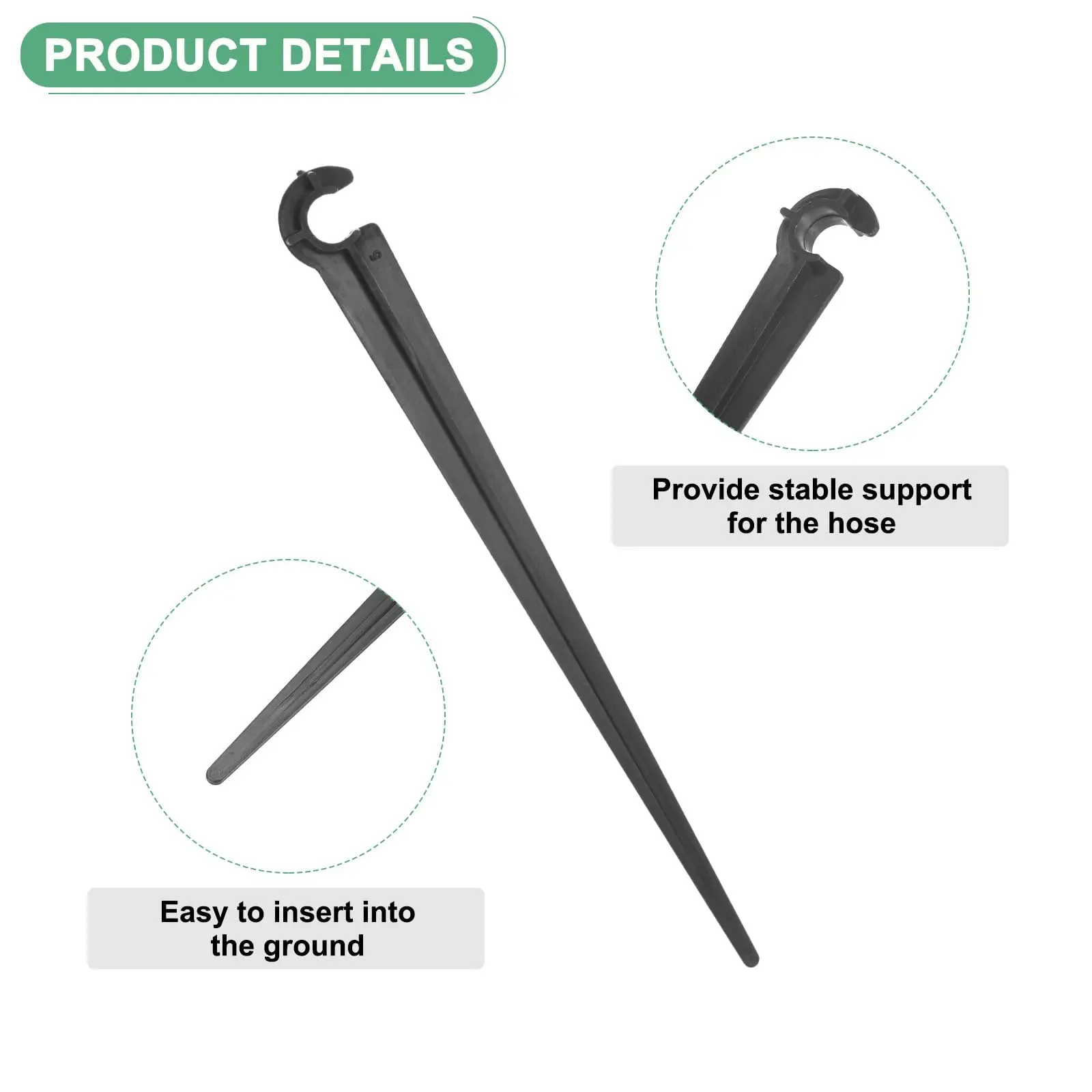 50pcs Drip Emitters Perfect for 4mm / 7mm Tube, Adjustable 360 Degree Water Flow Drip Irrigation System for Watering System
