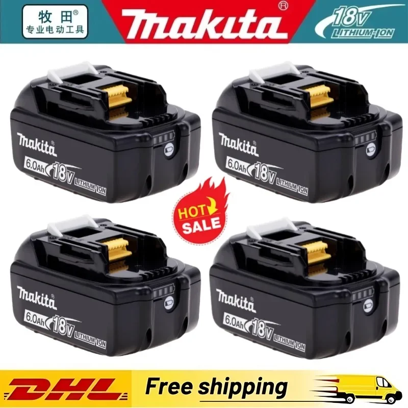 

100% Original BL1860B Makita Battery 18V 6.0Ah power tools for Makita 18V BL1860 BL1840 BL1850 Replacement Lithium battery