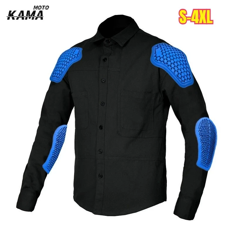 

Motorcycle Jacket Jersay Racing Long Sleeve Shatterproof Off-road Jacket Shirt Racing Suit Coat With Elbow And Back Protection