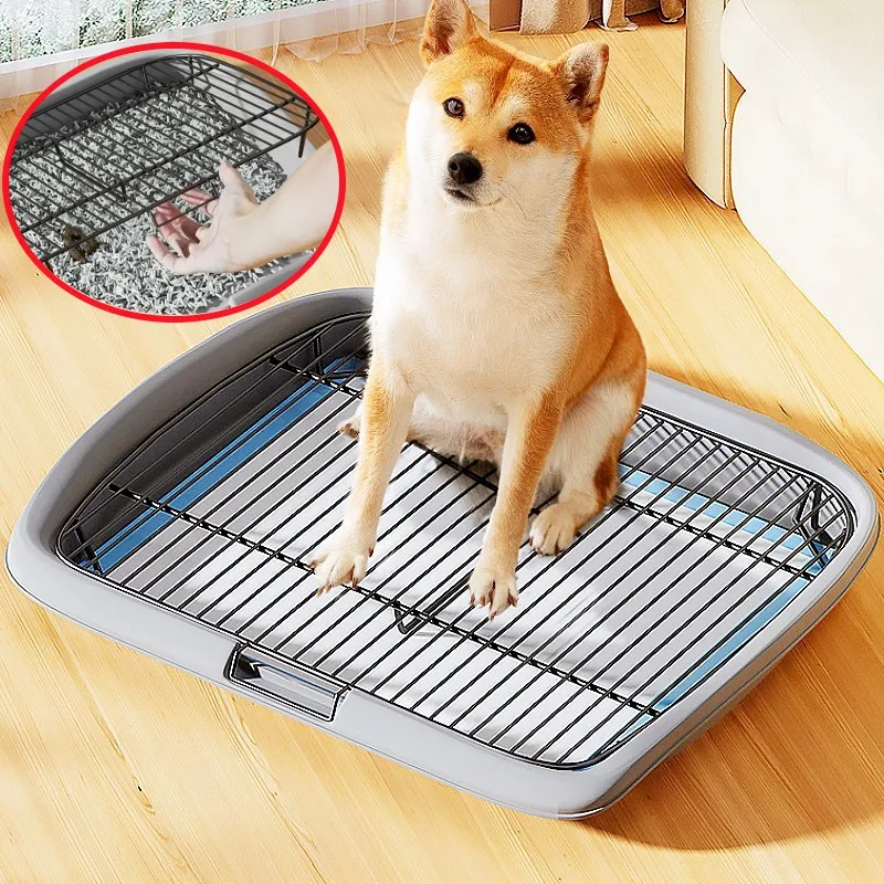 

Dog Toilet Indoor Dog Litter Box Stainless Steel Litter Box for Big Dogs Cleaning Tools Washable Dogs Toilet for Puppy Training