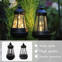 Light Retro Kerosene Lamp Solar Powered Candle Outdoor Lantern Decor Light Portable Garden Ligh S1C6 Courtyard Hanging P8Y3