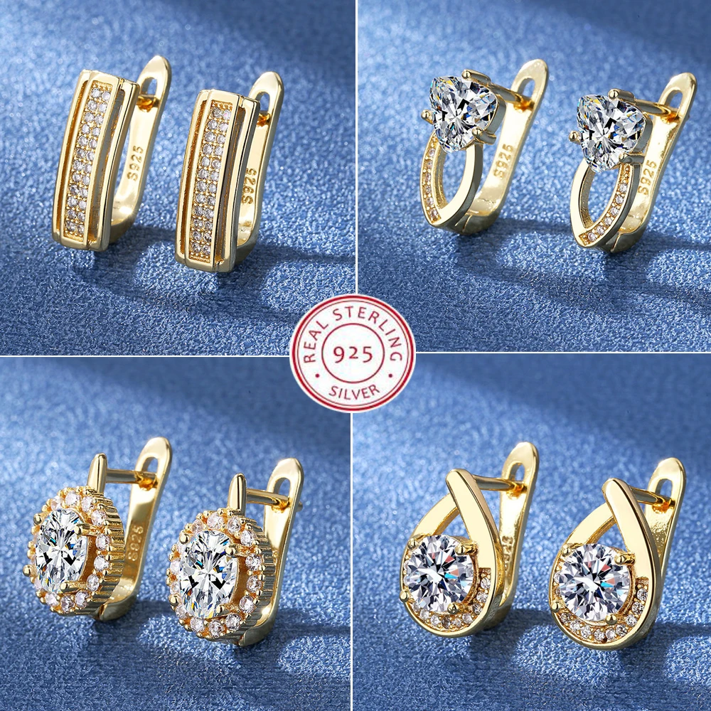 Pendientes colgantes de circonita cuadrada de cristal de princesa con aguja de plata 925 para mujer, joyería sencilla a la moda, regalos dulces para niña, nuevo