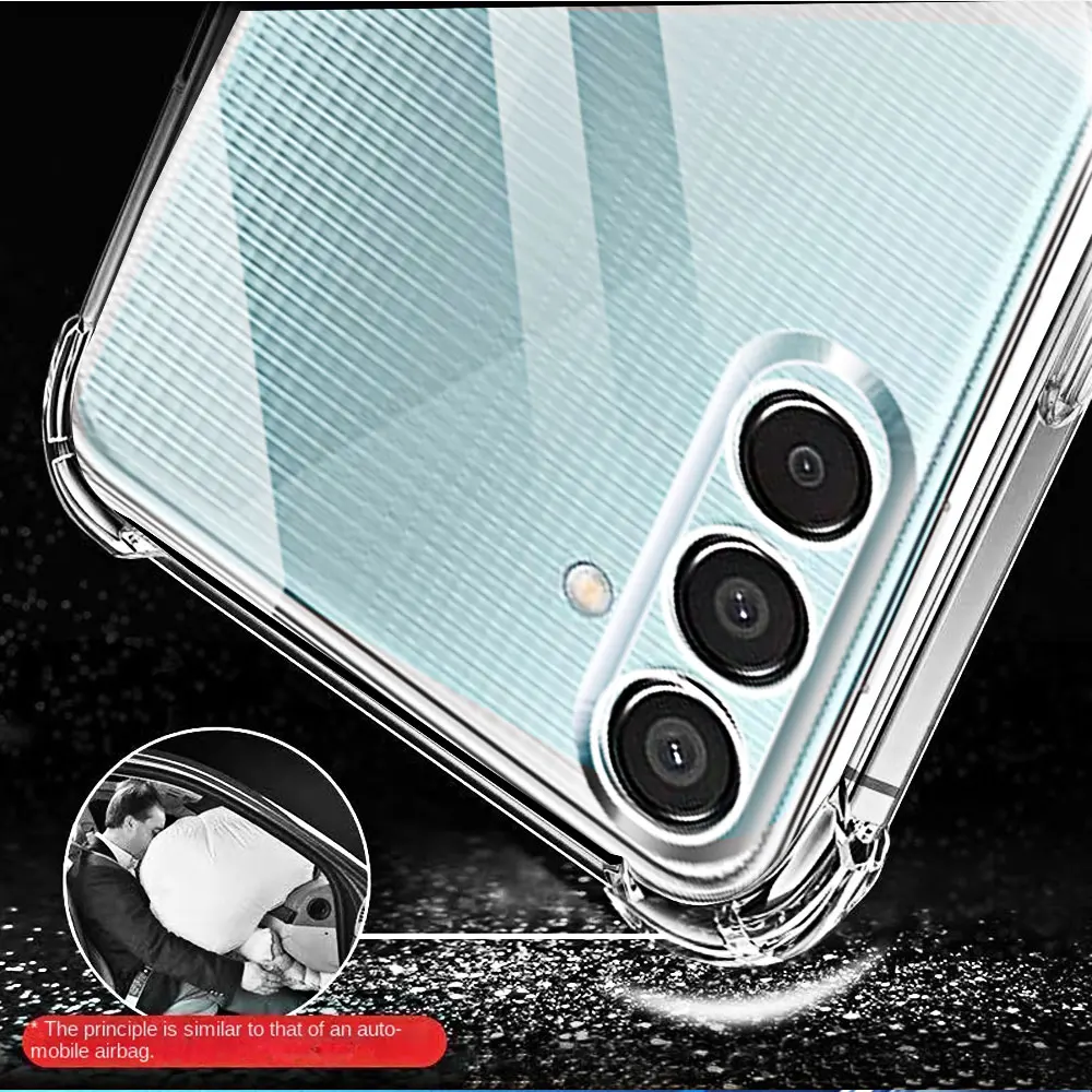 Shockproof Clear Soft Back Case for Samsung M15 5G M54 M34 M14 5G M53 M33 M23 M13 4G Phone Case Soft TPU Plain Cover