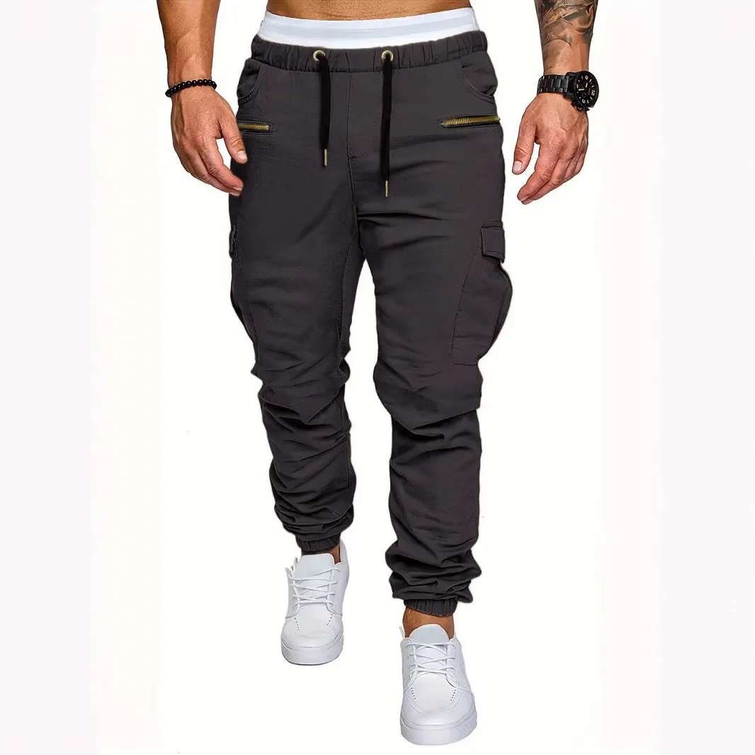 Tooling Multi-Pocket Trousers Men's Casual Pants Tights Outdoor Sports Breathable Outdoor Activities