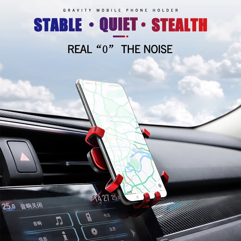 1 قطعة ABS حامل هاتف السيارة 360 دوران الجاذبية السيارات قبضة قوس لشركة هيونداي Genesis N-LINE I10 I20 I30 I40 IX20 IX35 كونا جيتز #5