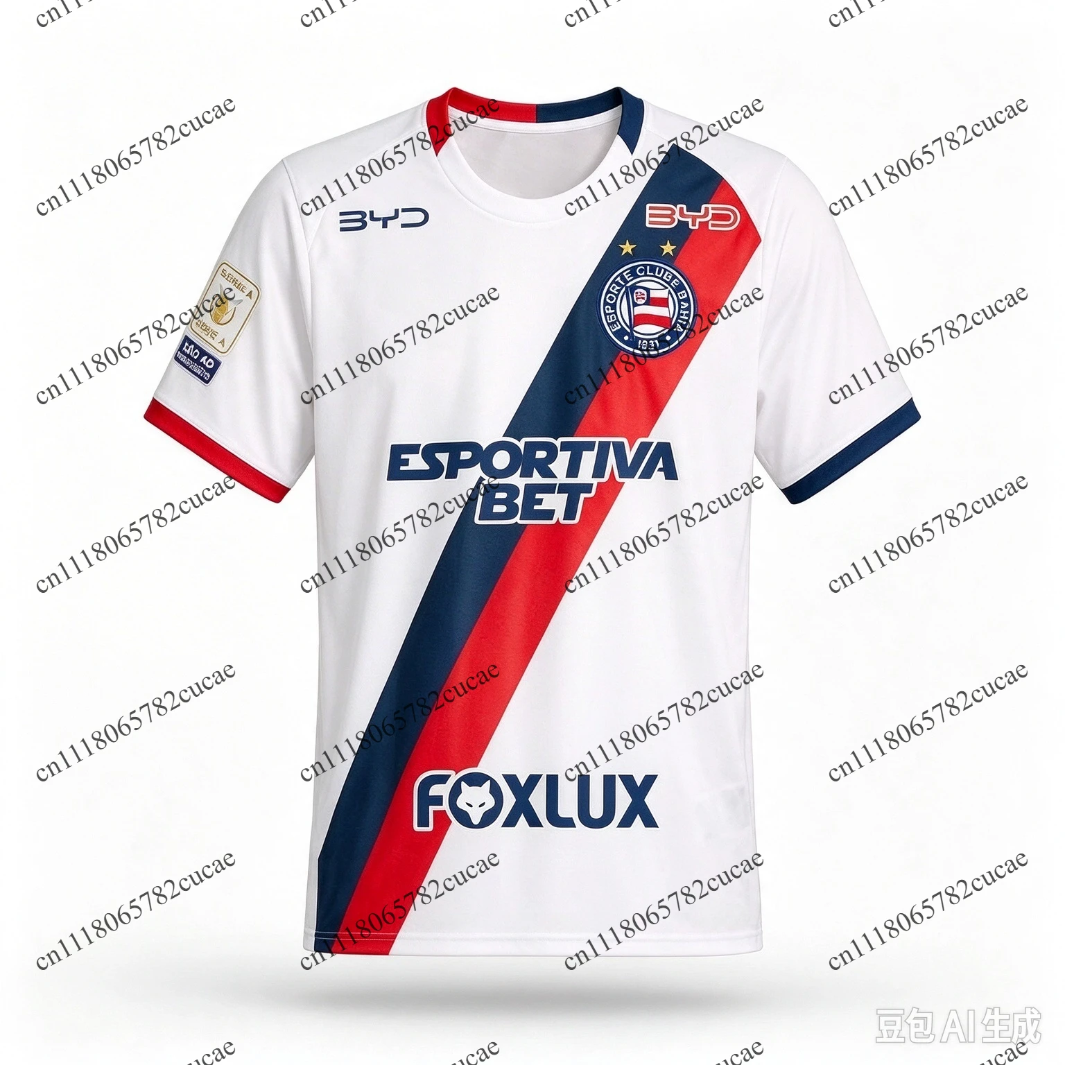 Bahia Away Soccer Jersey 2026‑2027 Season Short Sleeve Football Shirt Quick Dry Unisex Adult Men Sport Top Family Matching
