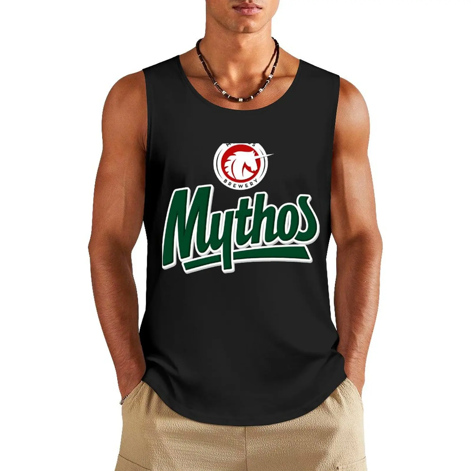 Mythos-beer Essential Tank Top gym top T-shirt Men's gym clothes for men