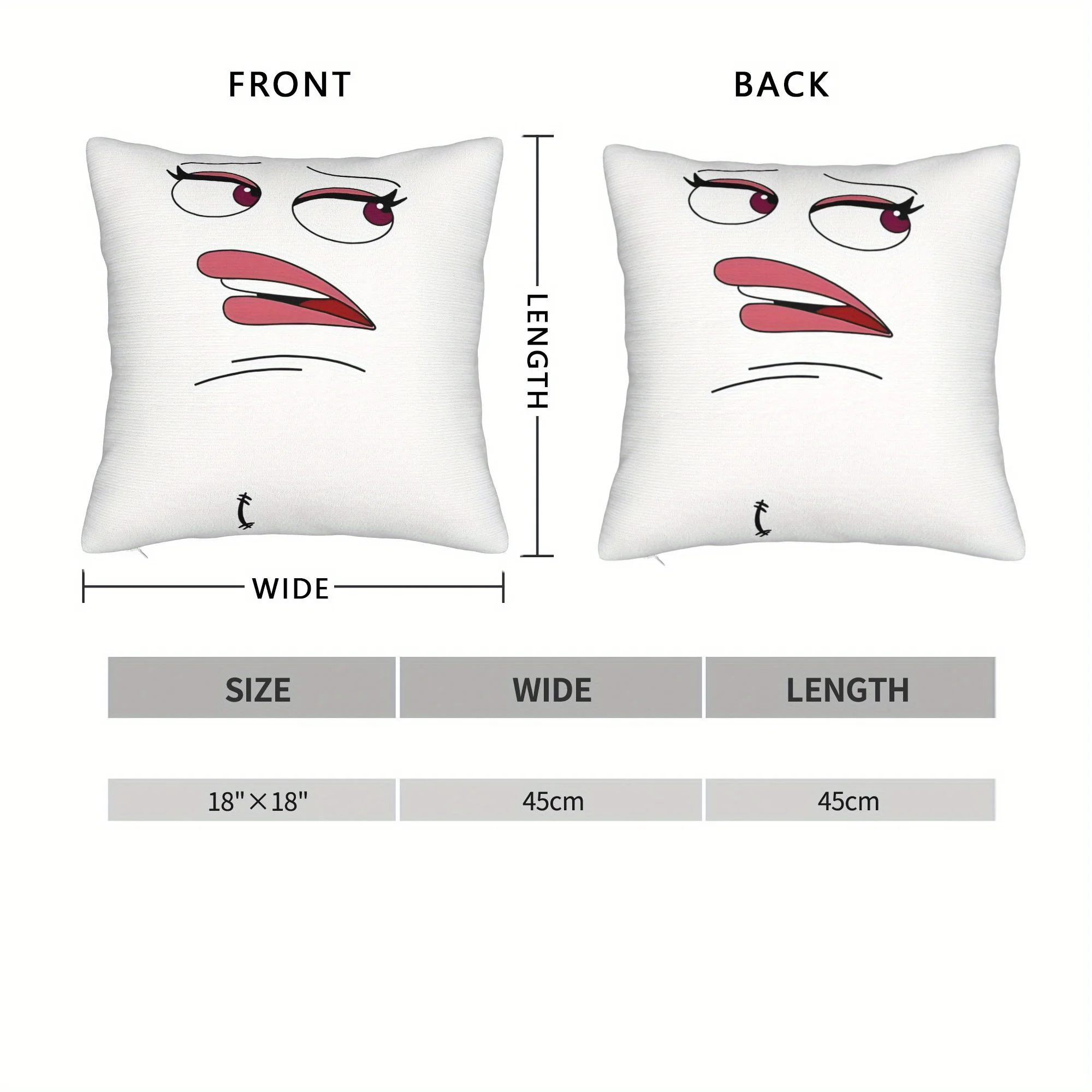 Customize Big Mouth Jay's Polyester Cushion Cover Home Chair Decorative Throw Pillowcase