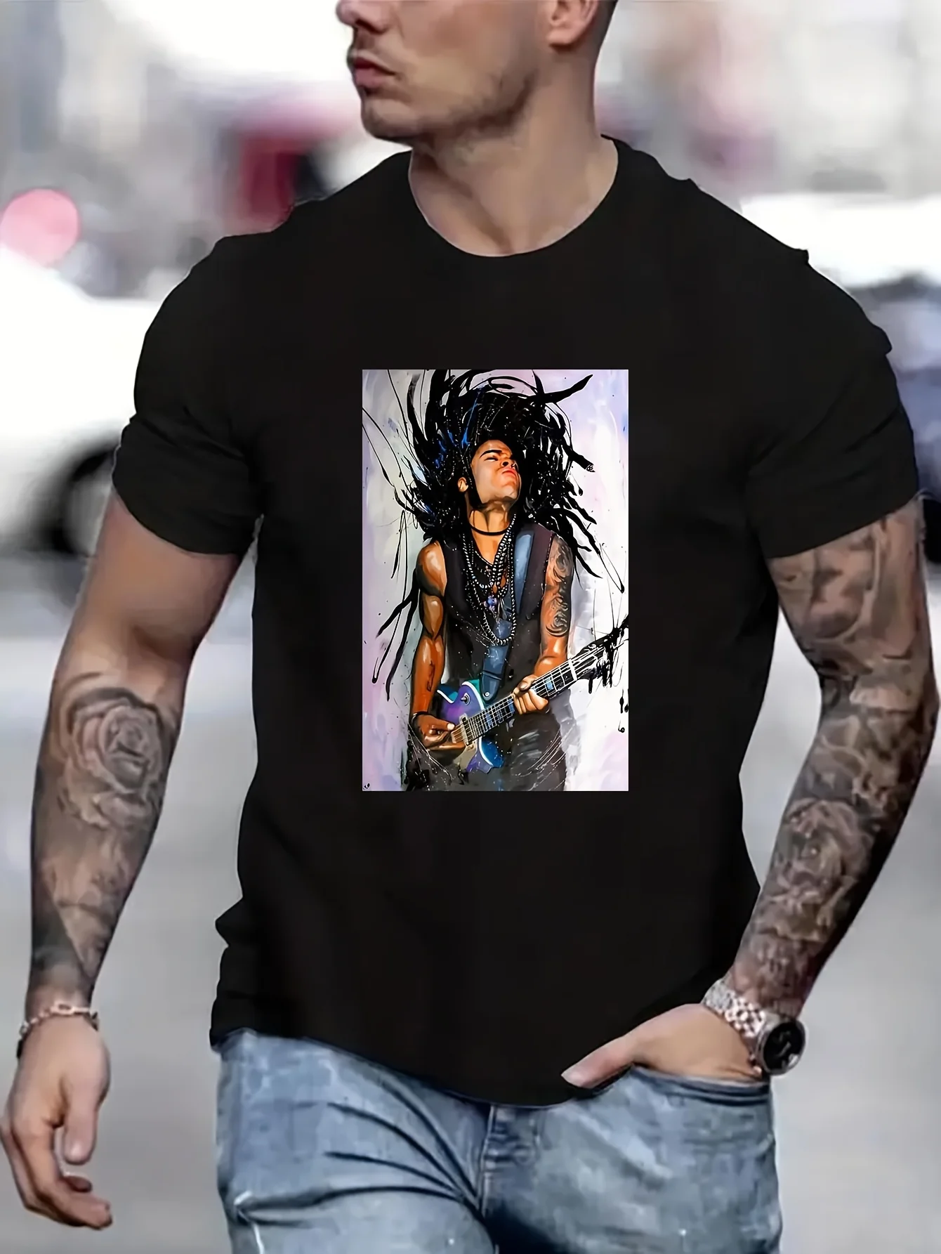 

Lenny Kravitz Men's Tee Shirt Clothes Men High End Men's Clothing T-Shirt Meme Football Shirts 2025 B5020472