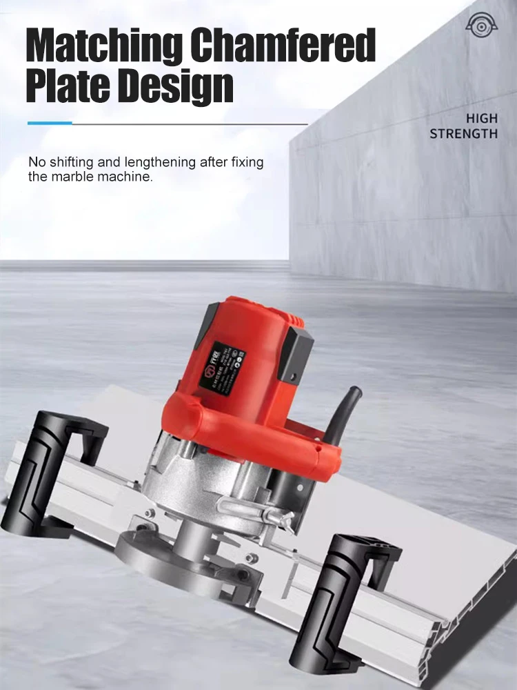 1200W Tile Angle Cutter 43° 13000RPM Tile Chamfering Machine, Water-cooled Precision Cutter, Smooth Edges