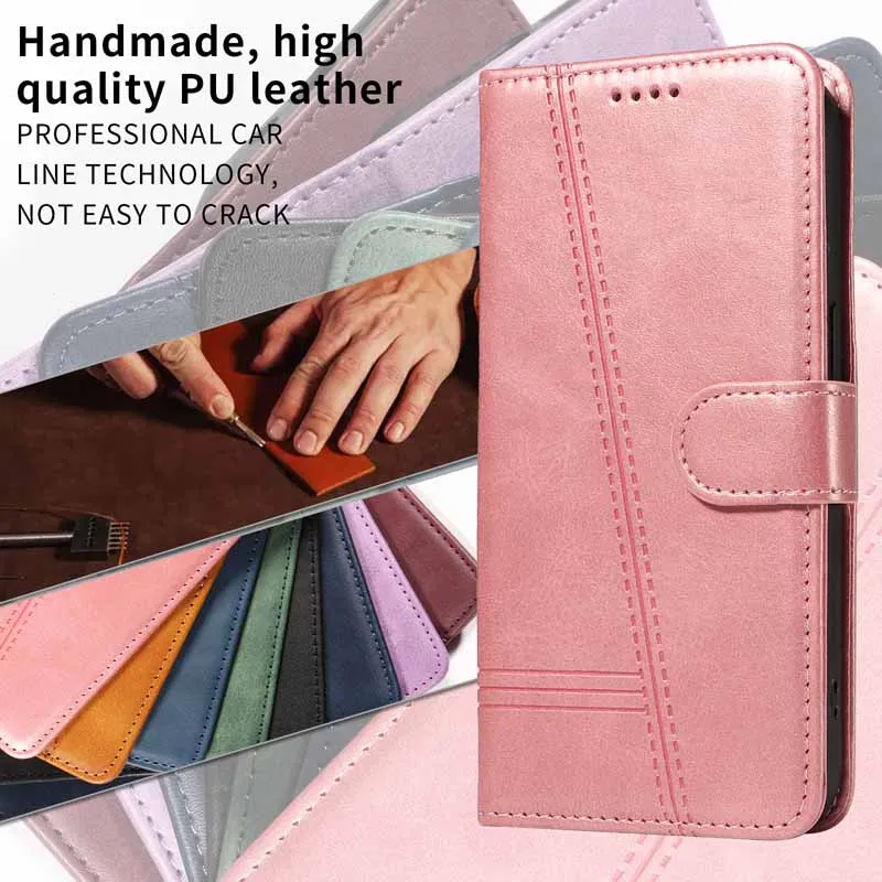 Flip Leather Case For POCO C65 X3 M3 F3 F4 GT X4 M4 X5 F5 M5 M5S X6 F6 M6 Pro 4G 5G Leather Card Magnetic Stand Book Phone Cover